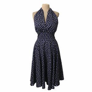 Trashy Diva Womens 6 Purple Lucy Dots Fit Flare